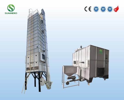 5.5kW 200 Ton de Grote van Capaciteitspaddy grain dryer with husk Oven