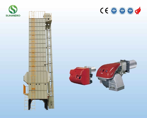 220V slijtvast Paddy Grain Dryer, Rijst Mechanische Drogere 15T voor Tarwe