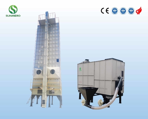 30T compacte de Korreldroger van de Structuurrijst, Paddy Grain Dryer Automatic
